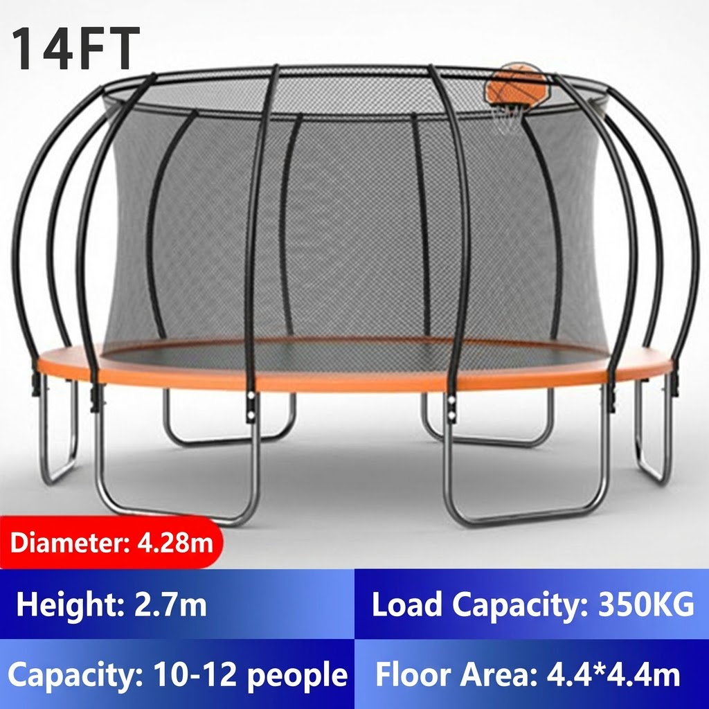 Kids Outdoor Trampoline - ترامبولين دائري على شكل قرع بسعر