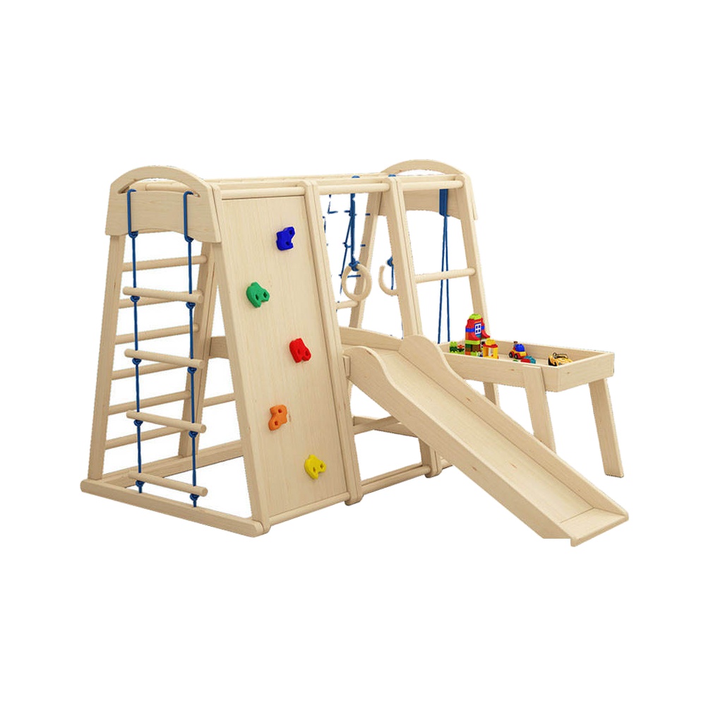 Kids Outdoor Wooden Climbing Frame - إطار تسلق خشبي للأطفال للاستخدام الداخلي