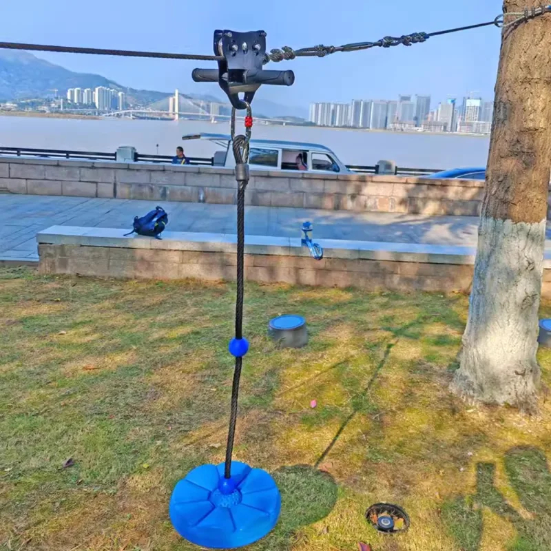 Kids Outdoor Zipline - زلاجة هوائية للأطفال للاستخدام الخارجي، معدات