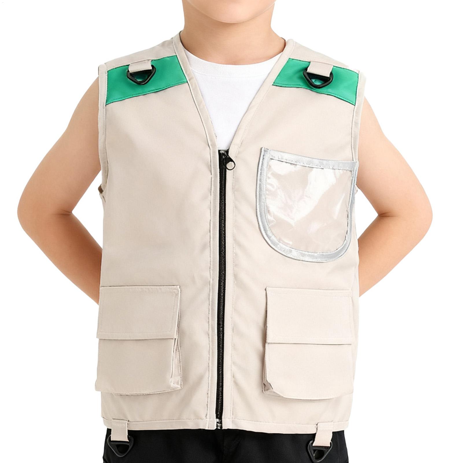 Kids Outdoor Vest - سترة استكشافية للأطفال، زي سفاري، سترة