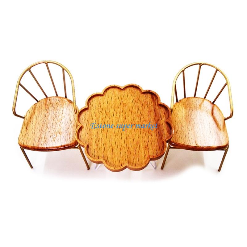 Kids Outdoor Doll House - 090B مجموعة كراسي طاولة ترفيهية محاكاة