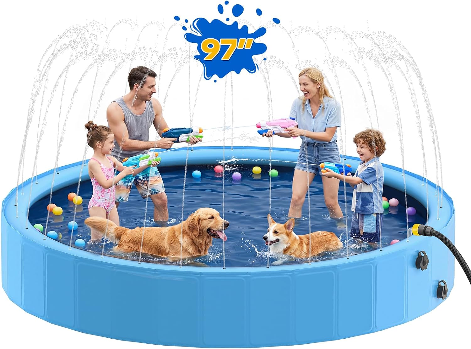 Sprinkler Splash Pad - حوض رش مائي كبير الحجم من