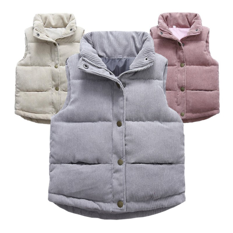 Kids Outdoor Vest - سترات مضلعة للأطفال ، سترات دافئة