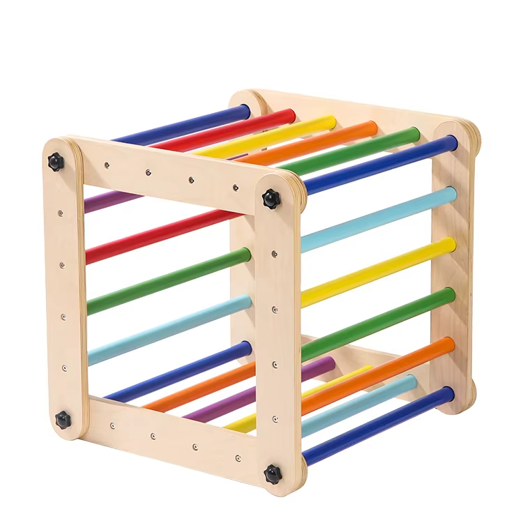 Kids Outdoor Wooden Climbing Frame - مجموعة إطار تسلق خشبي للأطفال من