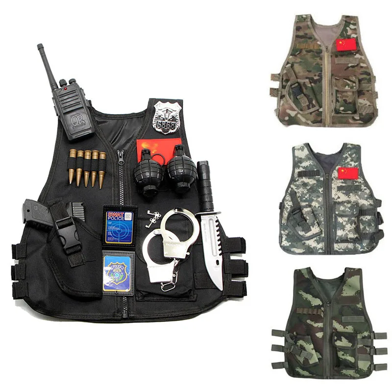 Kids Outdoor Vest - سترة مموهة تكتيكية للأطفال ، الصيد
