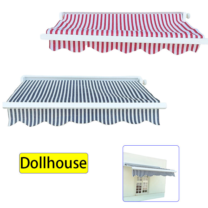 Kids Outdoor Doll House - 1/12 دمية محاكاة المظلة نموذج دمية