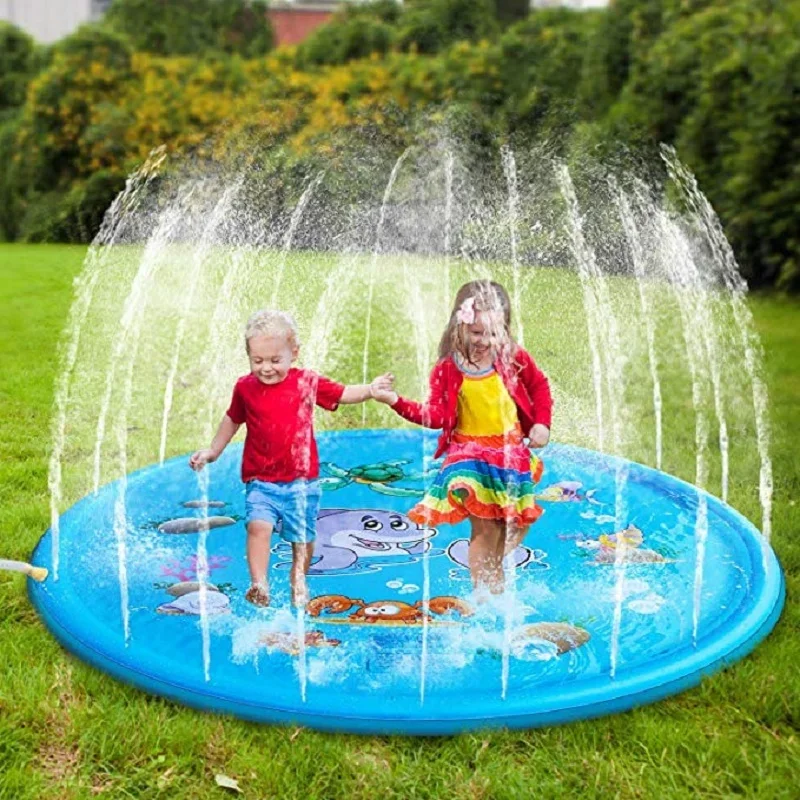 Sprinkler Splash Pad - 100/170 سنتيمتر الاطفال نفخ المياه سبلاش