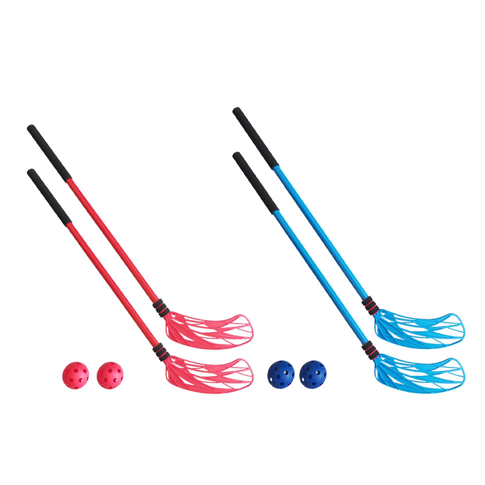 Kids Outdoor Hockey Sticks - مجموعة من عصاين هوكي أرضي، لعبة
