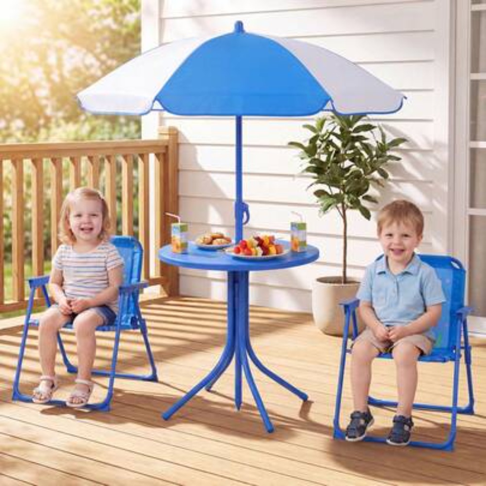 Kids Outdoor Table And Chair Set - طاولة نزهة للأطفال مع كرسيين قابلين