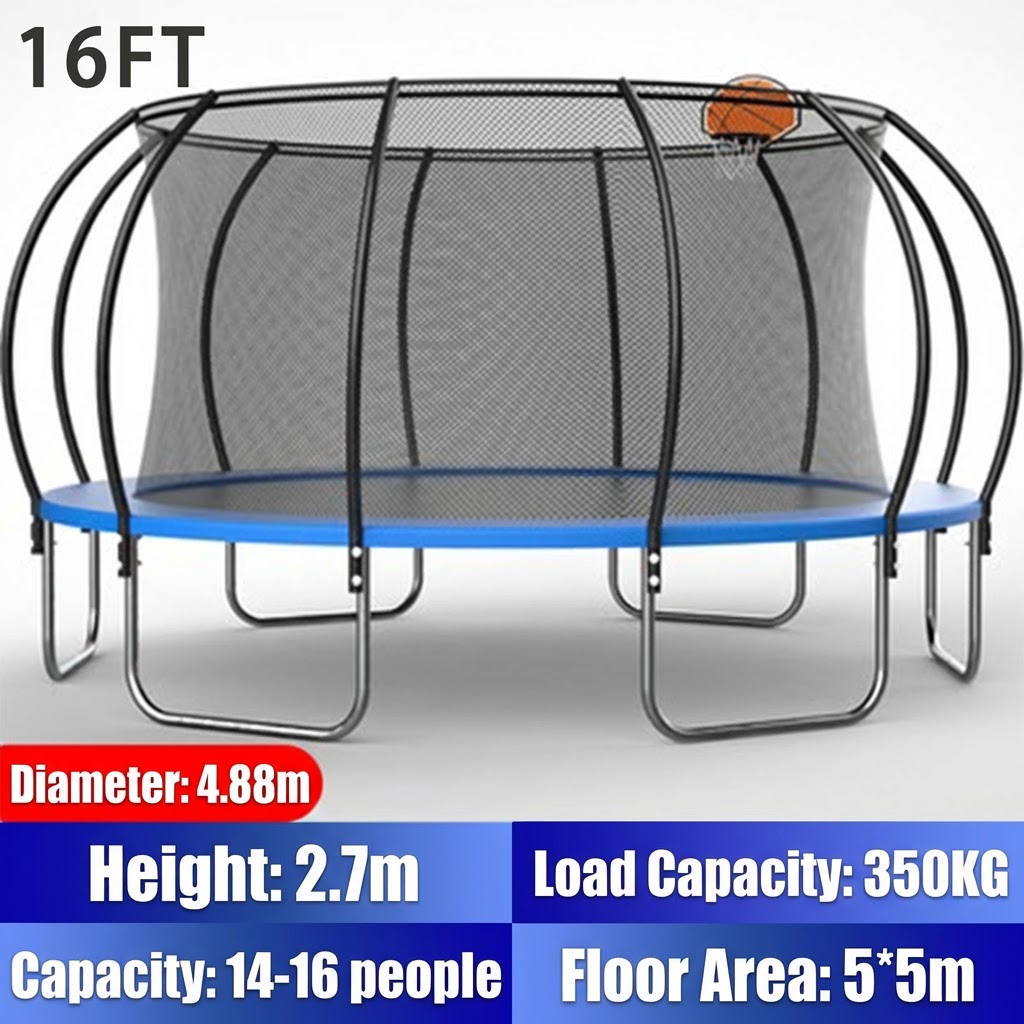 ترامبولين دائري على شكل قرع بس - مراجعة Kids Outdoor Trampoline وسعره