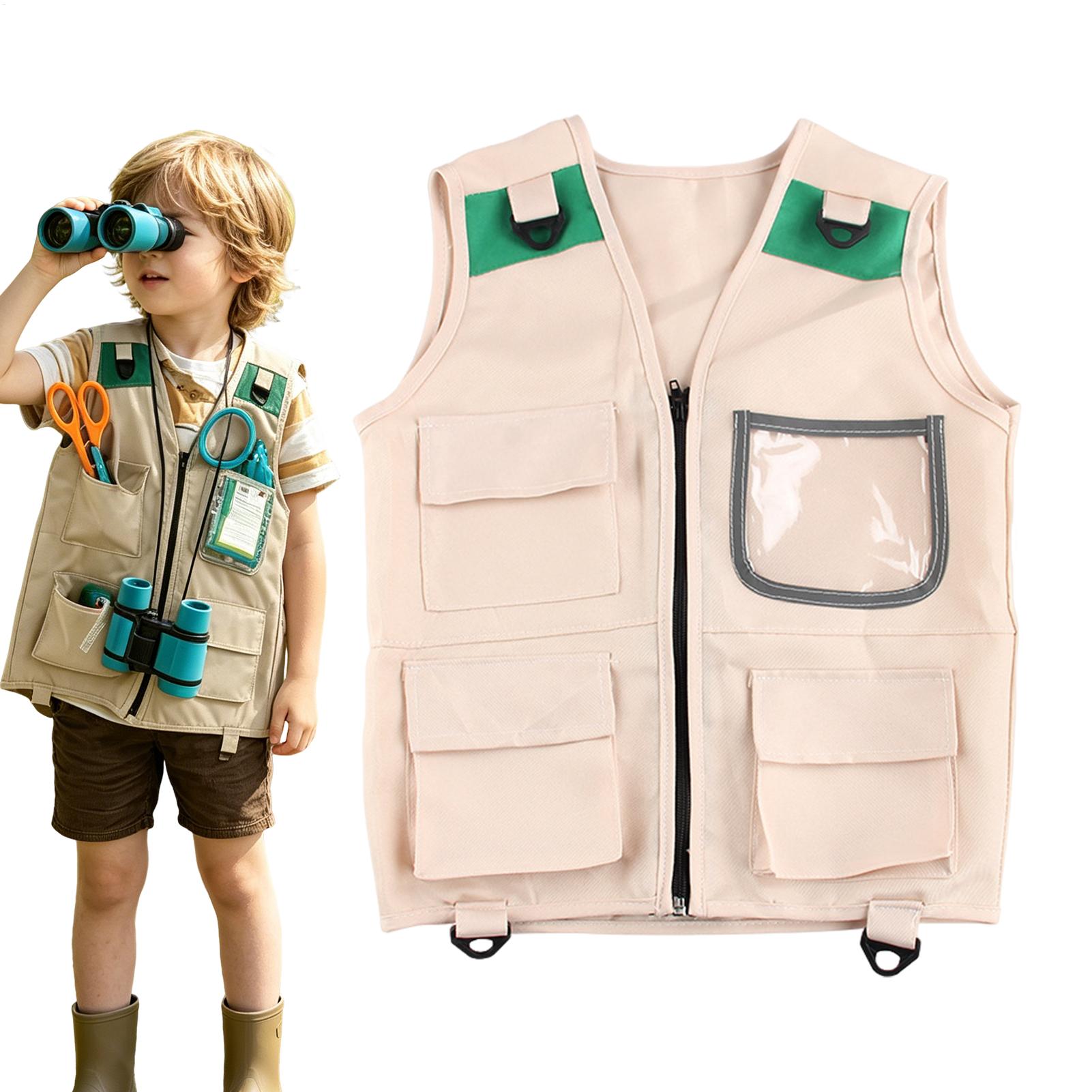 زي سفاري للأطفال، سترة عمالية  - مراجعة Kids Outdoor Vest وسعره
