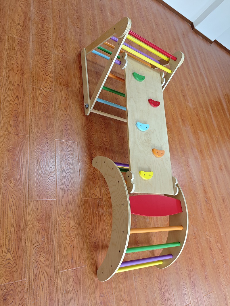 إطار تسلق خشبي للأطفال 3 في 1  - مراجعة Kids Outdoor Wooden Climbing Frame وسعره