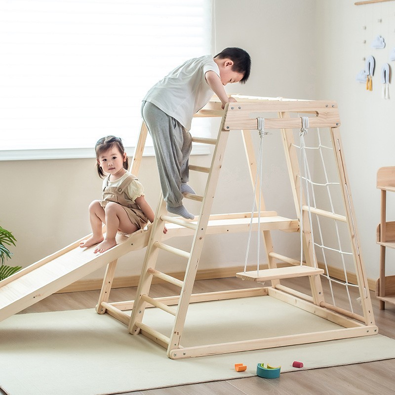 إطار تسلق للأطفال متعدد الاستخ - مراجعة Kids Outdoor Wooden Climbing Frame وسعره