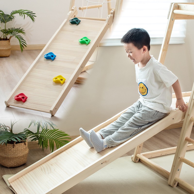 إطار تسلق للأطفال متعدد الاستخ - مراجعة Kids Outdoor Wooden Climbing Frame وسعره