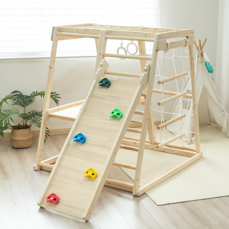 إطار تسلق للأطفال متعدد الاستخ - مراجعة Kids Outdoor Wooden Climbing Frame وسعره