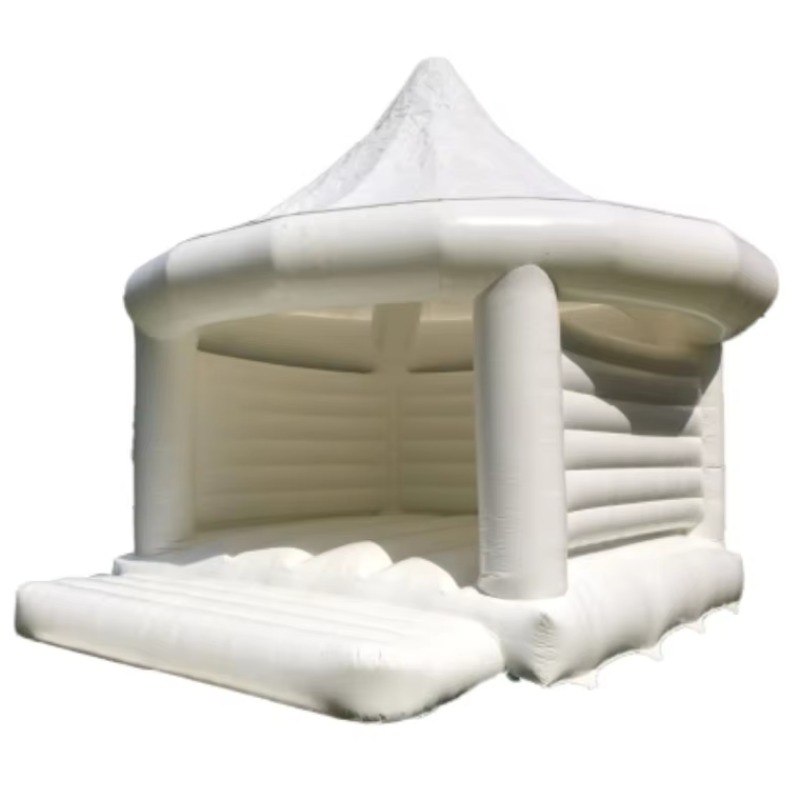 قلعة قابلة للنفخ بيضاء للزفاف، - مراجعة Kids Outdoor Toys وسعره