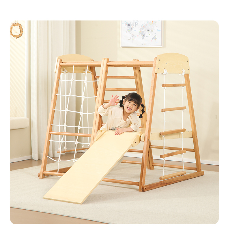 أطفال في الهواء الطلق داخلي مو - مراجعة Kids Outdoor Wooden Climbing Frame وسعره