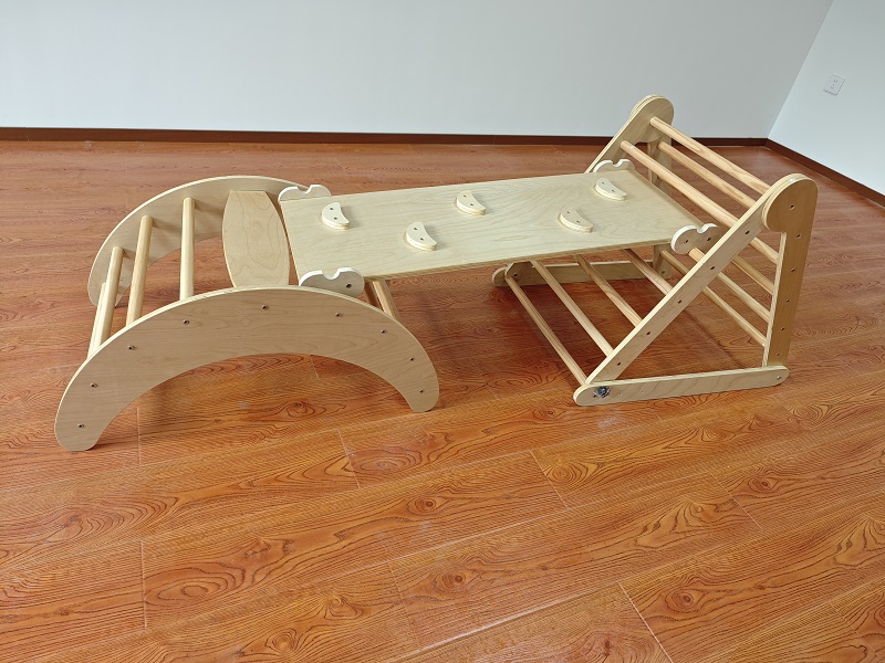إطار تسلق خشبي للأطفال 3 في 1  - مراجعة Kids Outdoor Wooden Climbing Frame وسعره