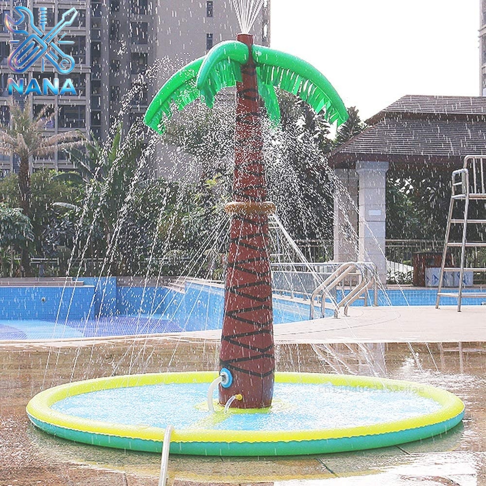 بساط رشاش مياه قابل للنفخ على  - مراجعة Sprinkler Splash Pad وسعره