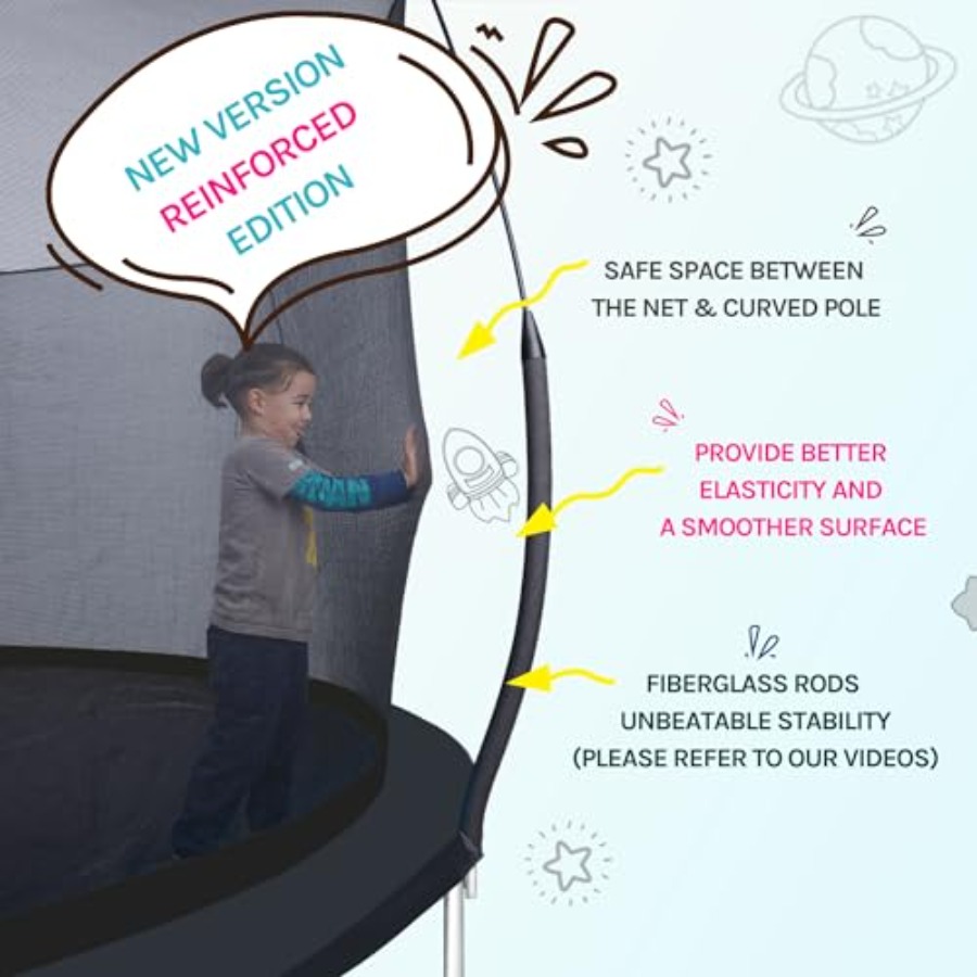 ترامبولين ترفيهي خارجي للأطفال - مراجعة Kids Outdoor Trampoline وسعره