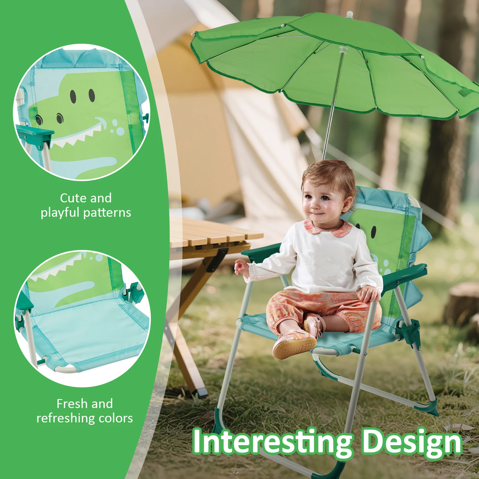 كرسي شاطئ قابل للطي للأطفال مع - مراجعة Kids Outdoor Lounge Chair وسعره