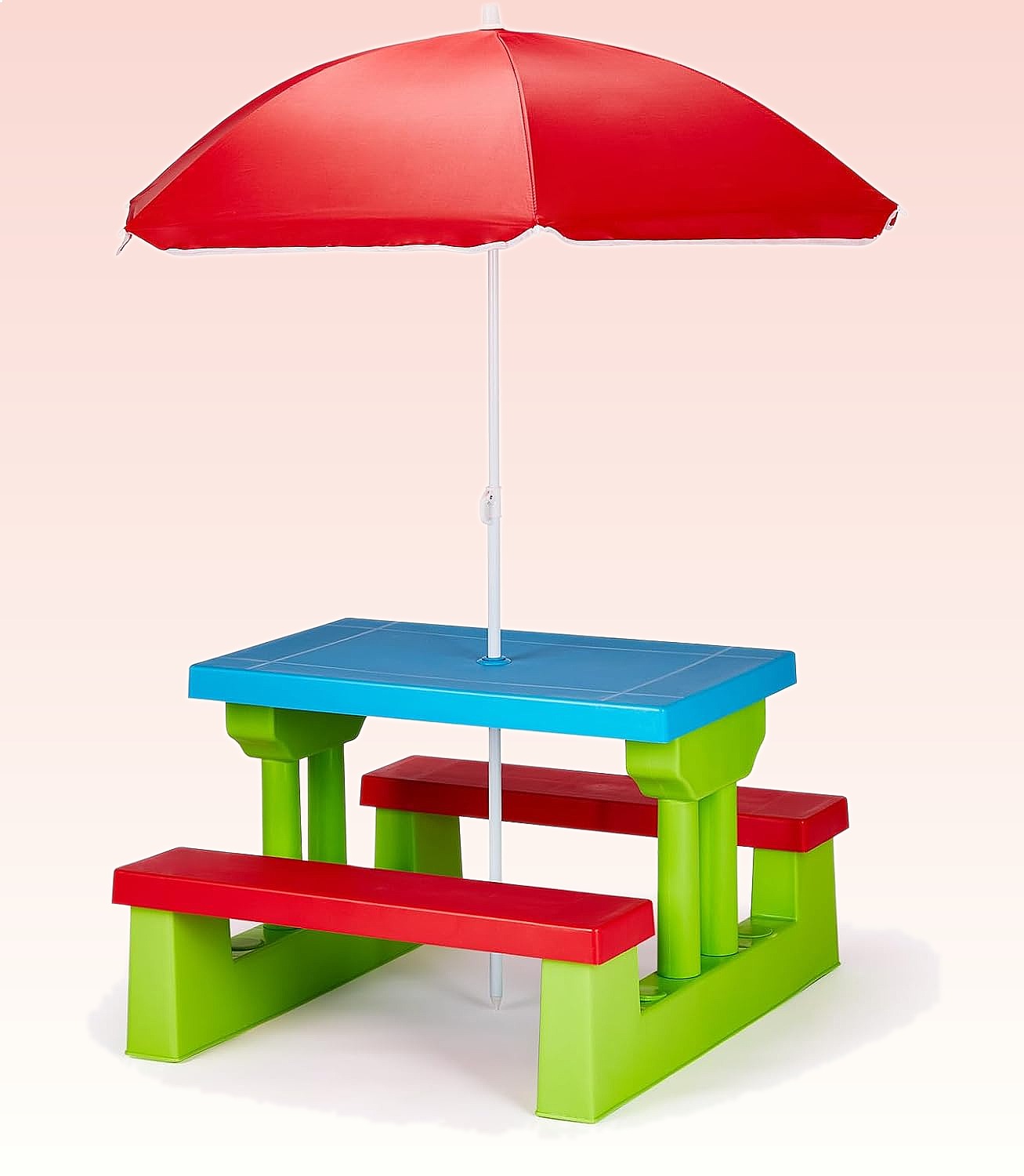 طاولة نزهة للأطفال من JOYMOR م - مراجعة Kids Outdoor Table With Umbrella وسعره