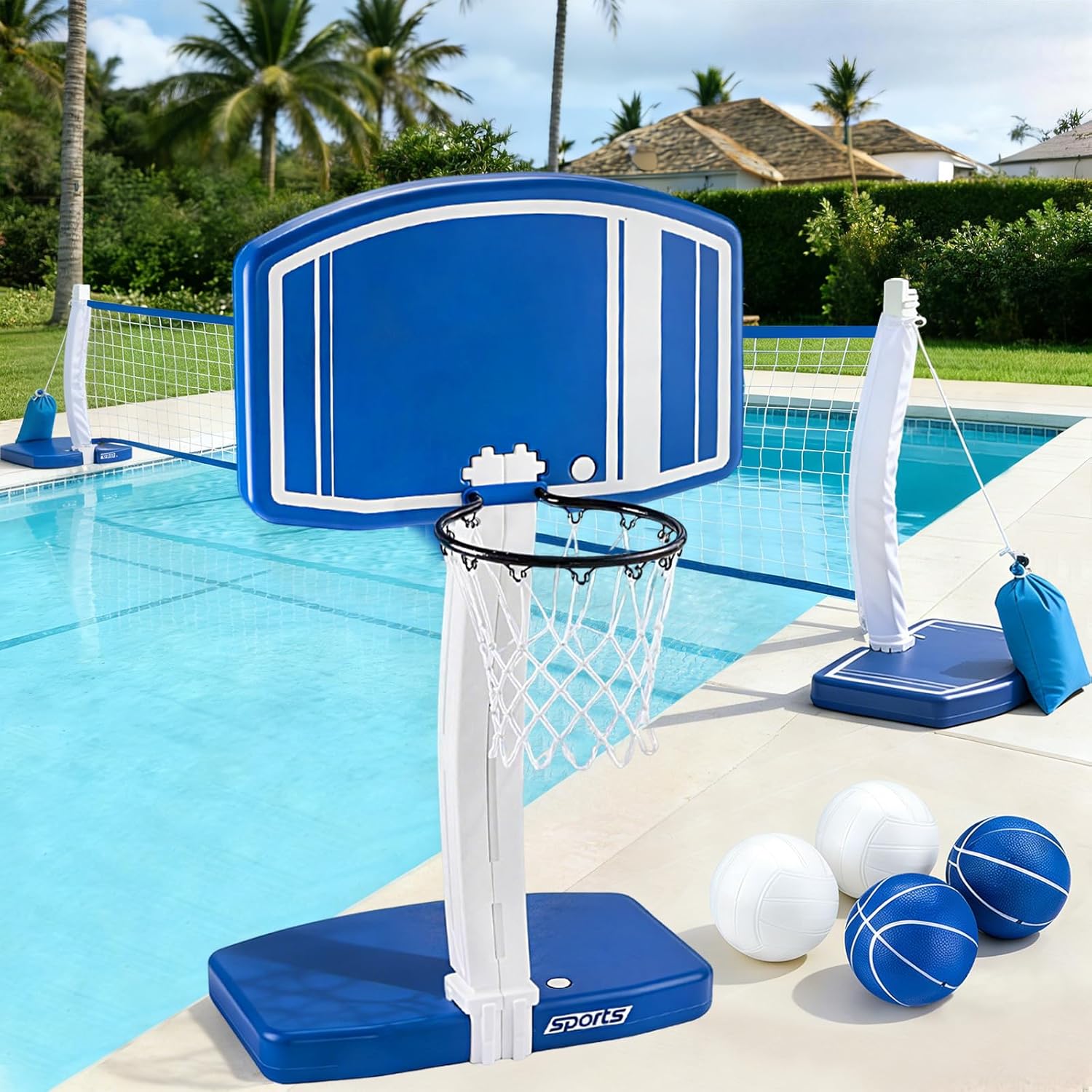 حلقة كرة سلة وشبكة كرة طائرة 2 - مراجعة Kids Outdoor Toys وسعره