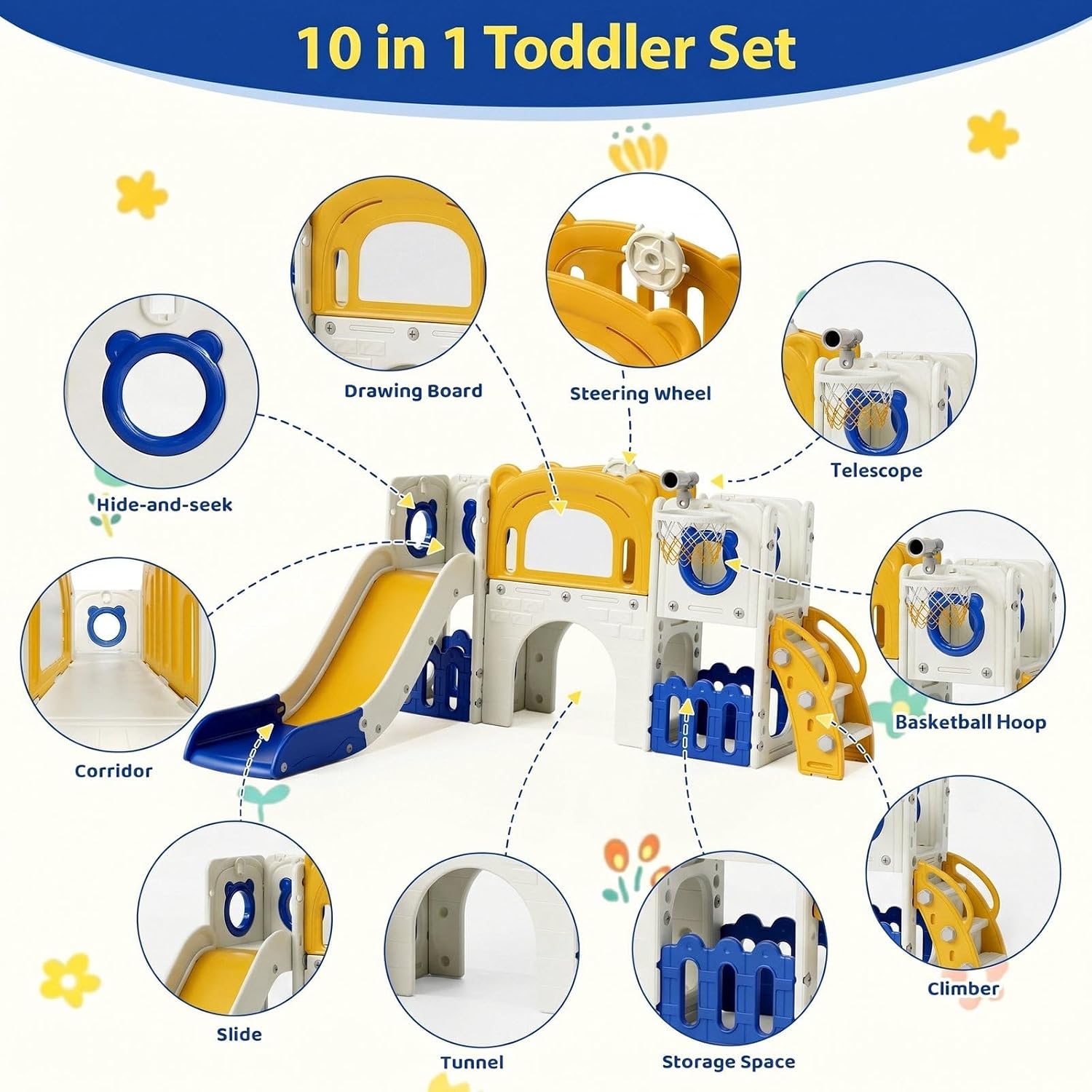 مجموعة ألعاب للأطفال 10 في 1،  - مراجعة Kids Outdoor Toys B&Q وسعره