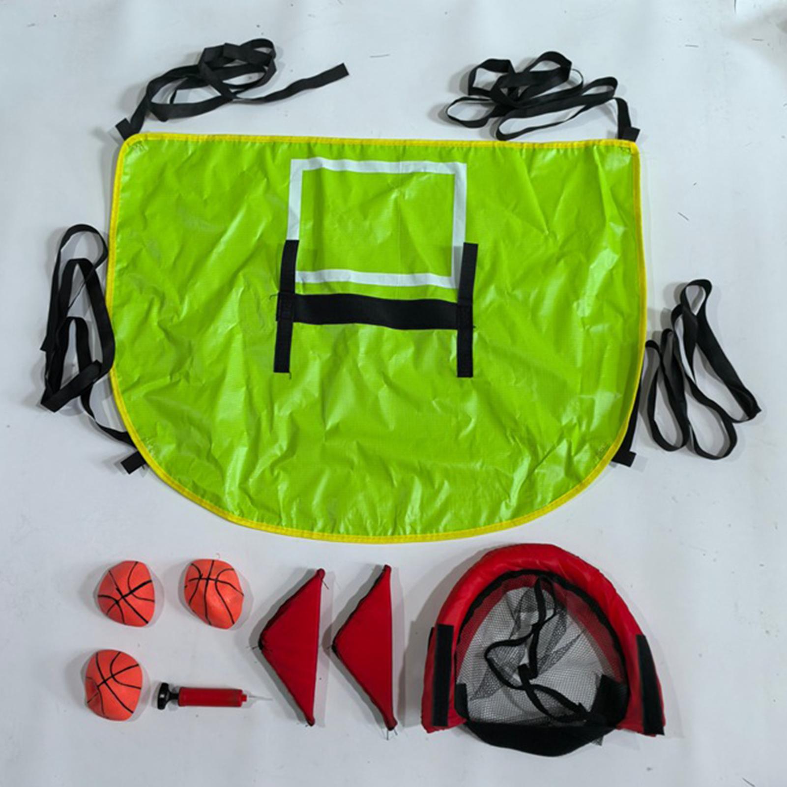 طقم كرة سلة للترامبولين مع مضخ - مراجعة Kids Outdoor Trampoline وسعره