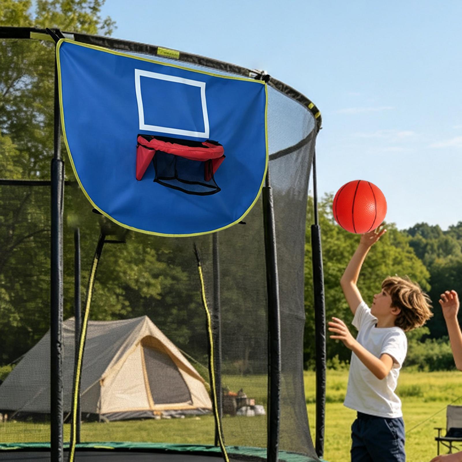 طقم كرة سلة للترامبولين مع مضخ - مراجعة Kids Outdoor Trampoline وسعره