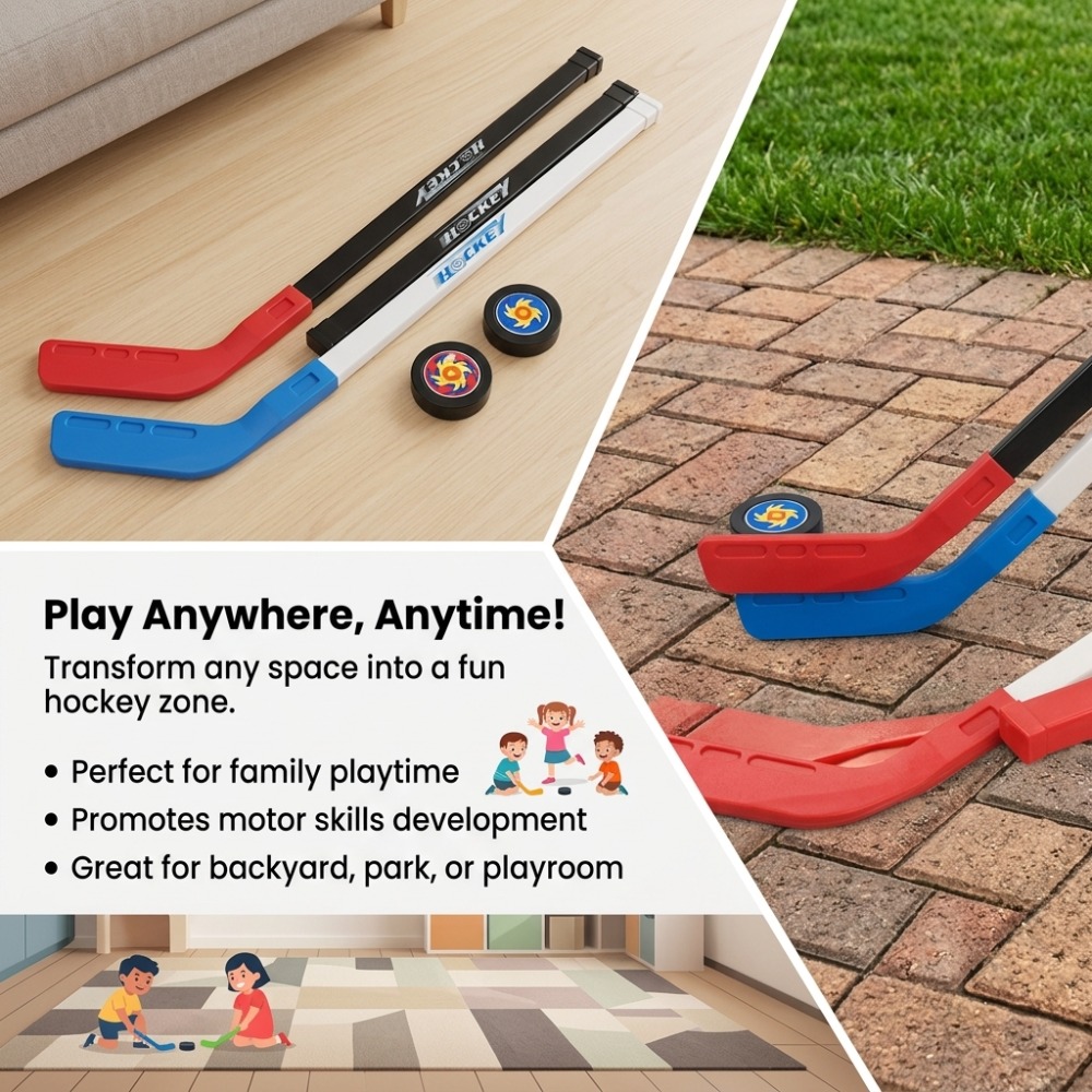 عصا هوكي بلاستيكية 72 سم للأطف - مراجعة Kids Outdoor Hockey Sticks وسعره