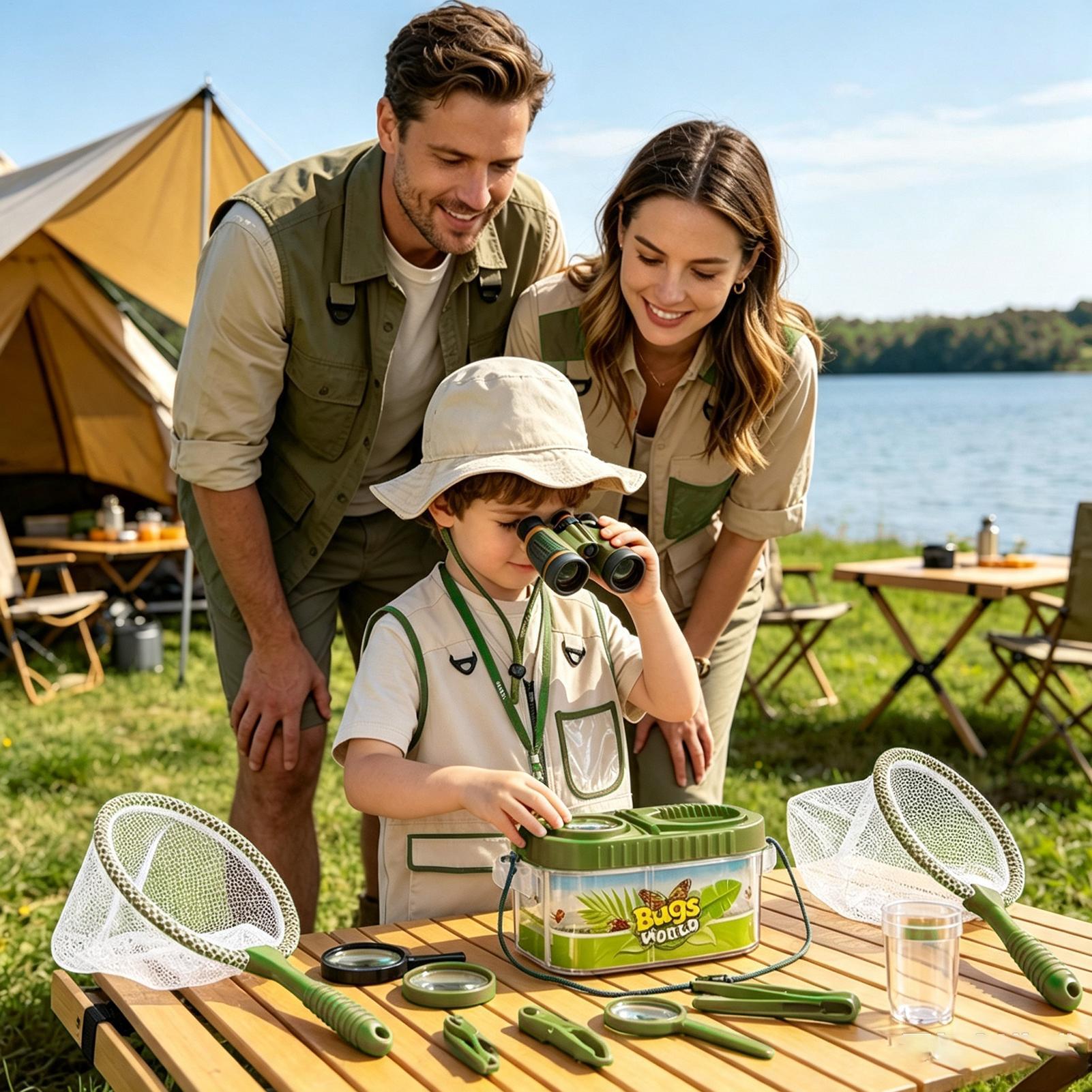 مجموعة مغامرات للأطفال مع قبعة - مراجعة Kids Outdoor Adventure Kit وسعره