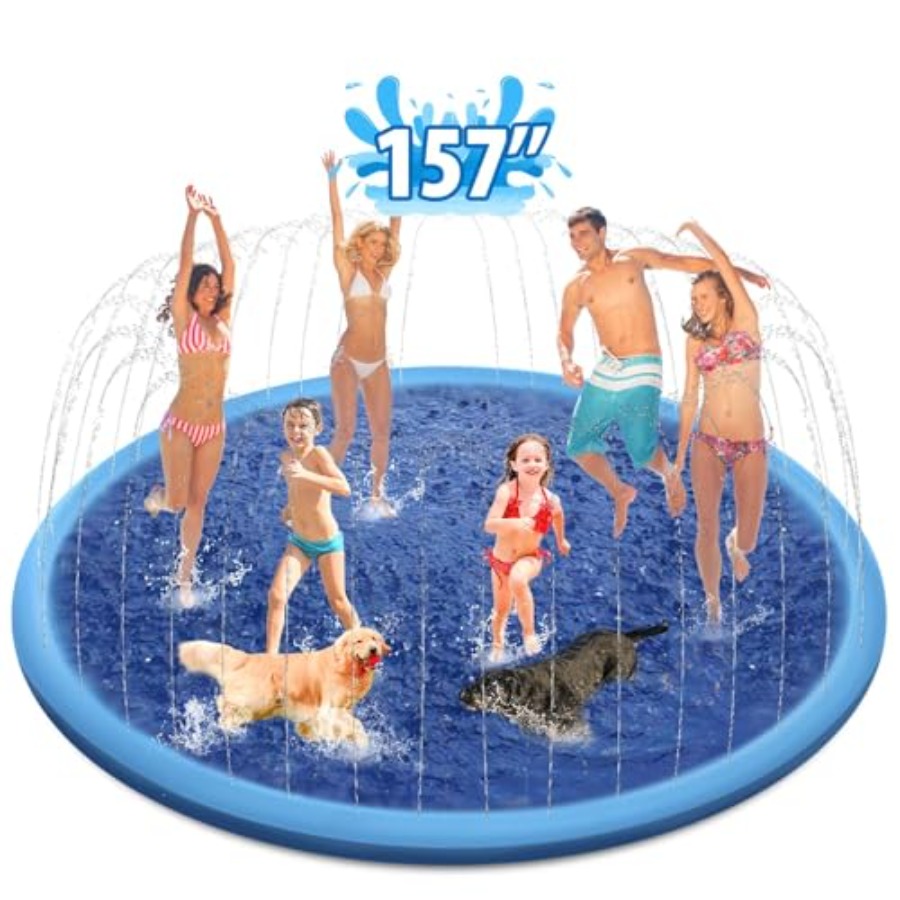 سجادة رش ماء خارجية للأطفال وا - مراجعة Sprinkler Splash Pad وسعره