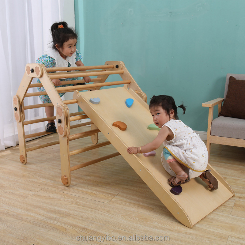 إطار تسلق خشبي للأطفال، ألعاب  - مراجعة Kids Outdoor Wooden Climbing Frame وسعره
