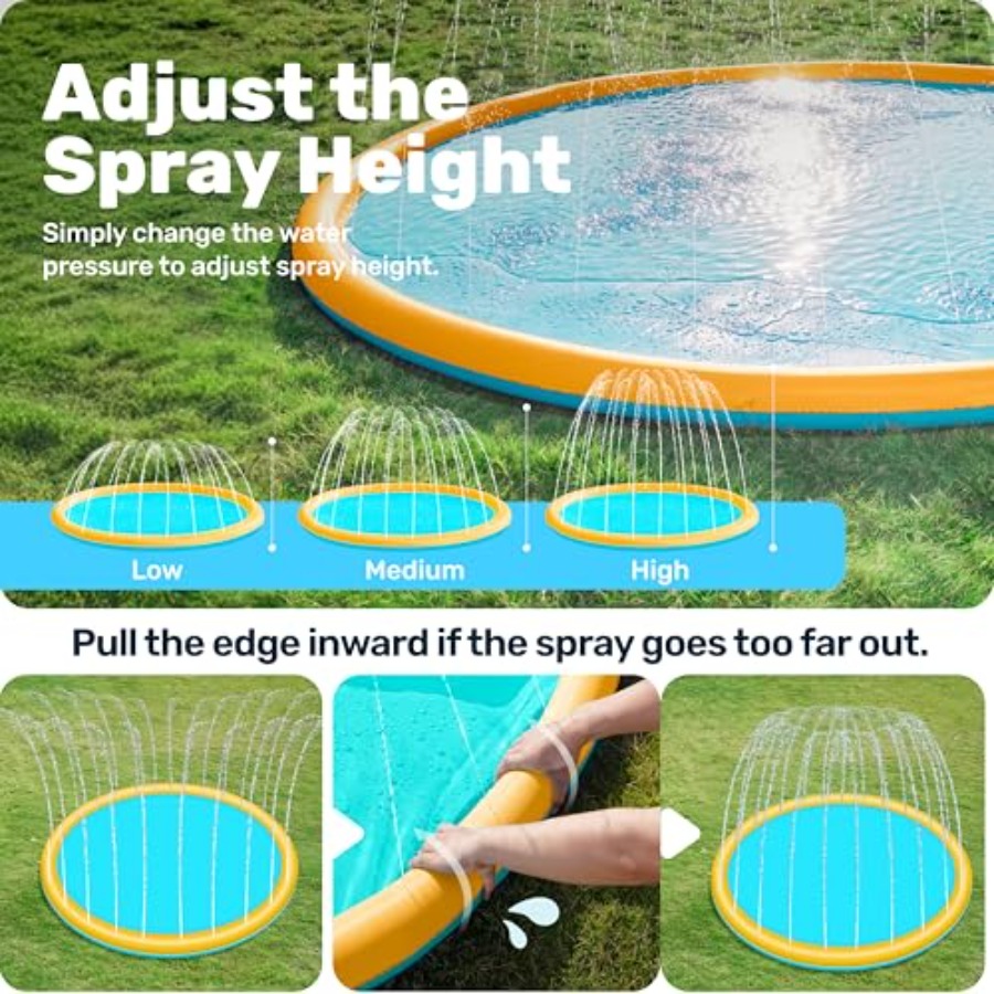 سجادة لعب مائية خارجية للأطفال - مراجعة Sprinkler Splash Pad وسعره