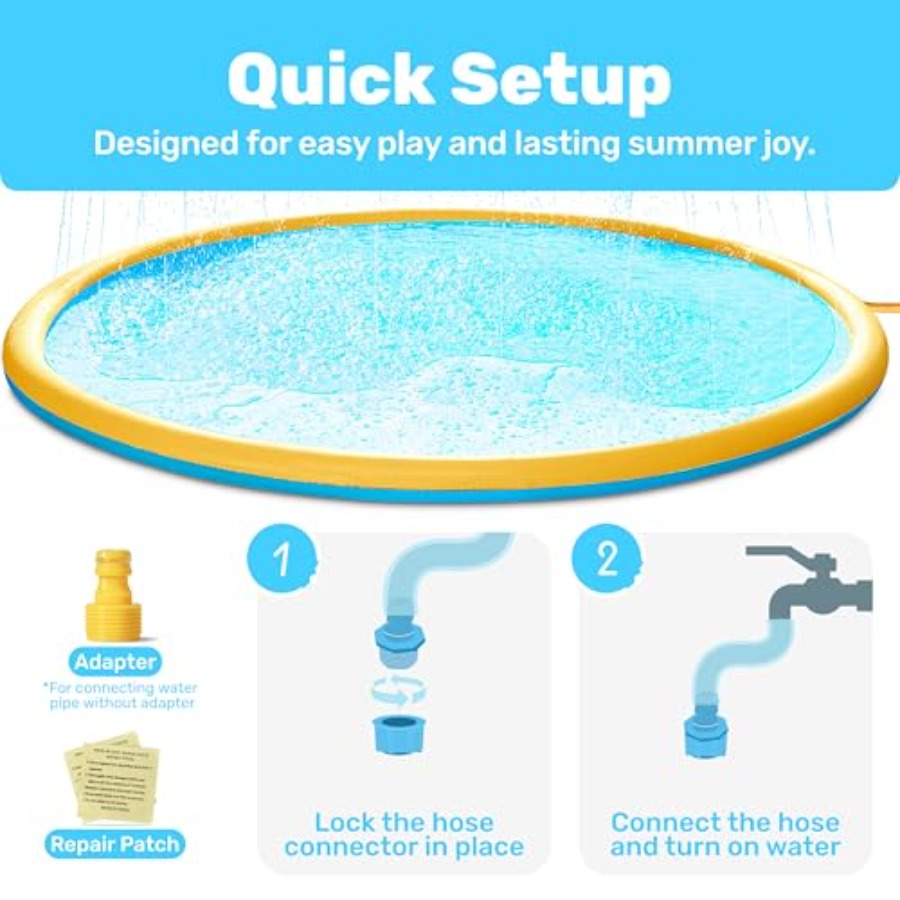 سجادة لعب مائية خارجية للأطفال - مراجعة Sprinkler Splash Pad وسعره