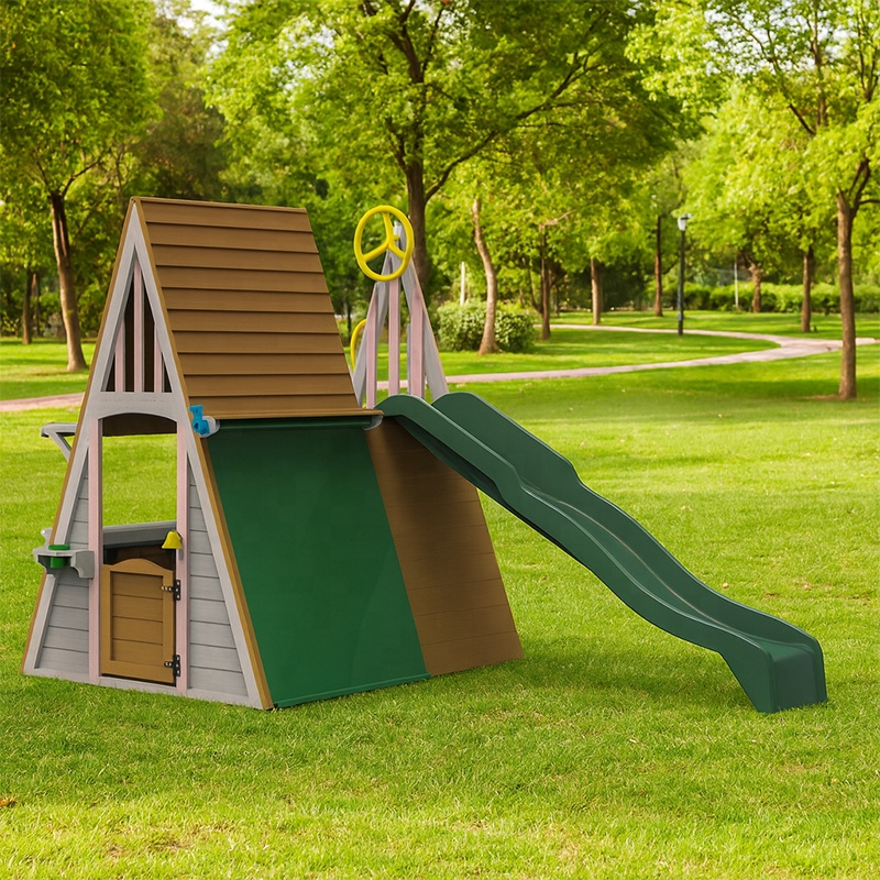 معدات ملعب خارجي للأطفال، قلعة - مراجعة Kids Outdoor Wooden Climbing Frame وسعره