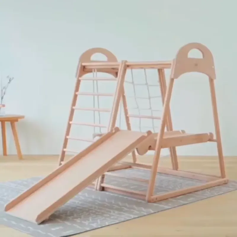 مجموعة تسلق خشبية للأطفال من م - مراجعة Kids Outdoor Wooden Climbing Frame وسعره