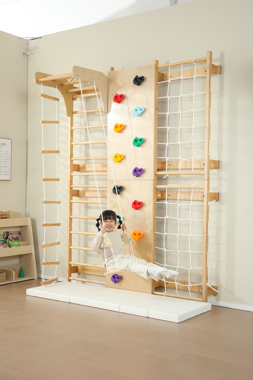 متوفر: إطار تسلق خشبي للأطفال  - مراجعة Kids Outdoor Wooden Climbing Frame وسعره