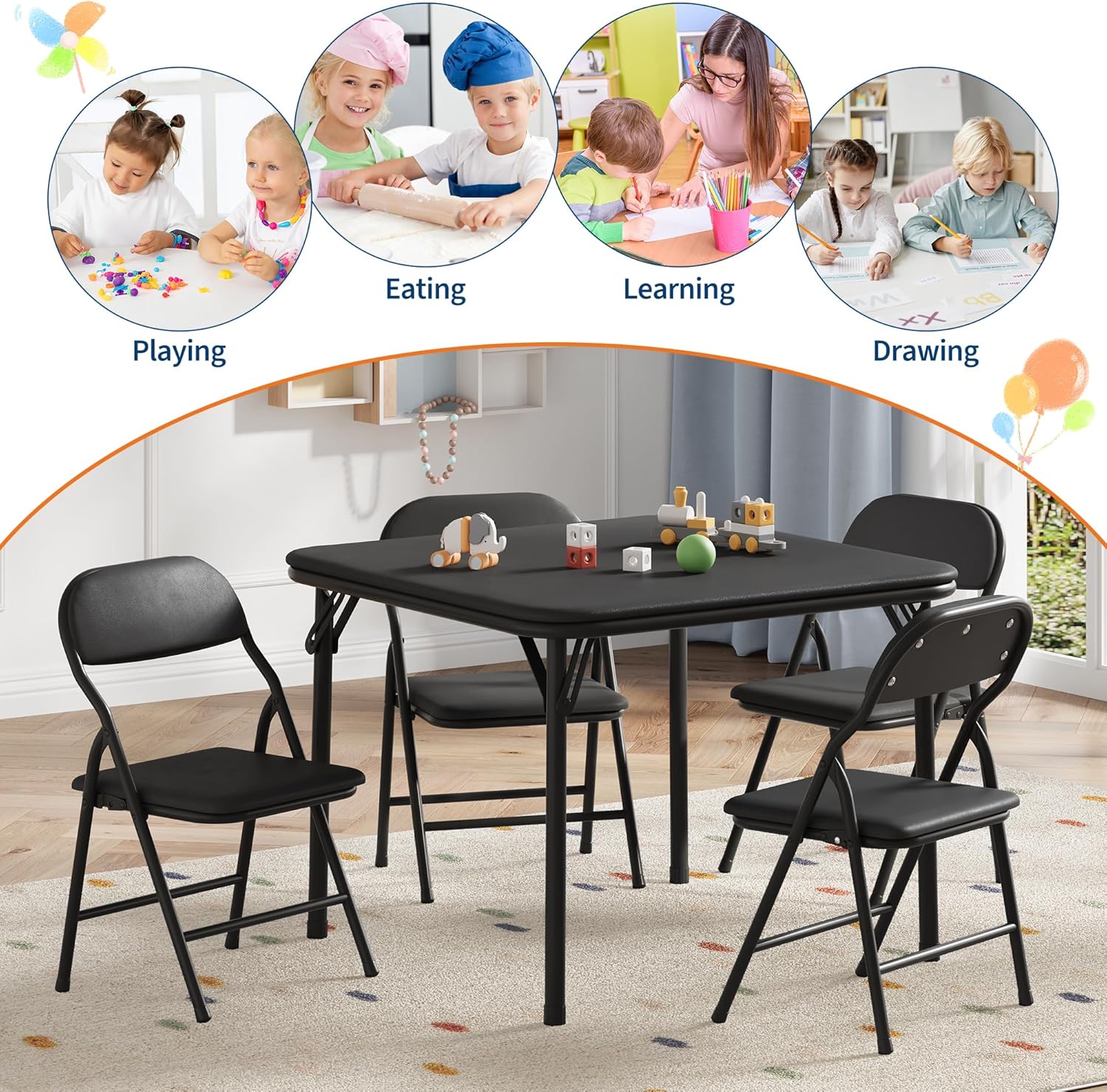 طقم طاولة وكراسي قابلة للطي لل - مراجعة Kids Outdoor Table And Chair Set وسعره