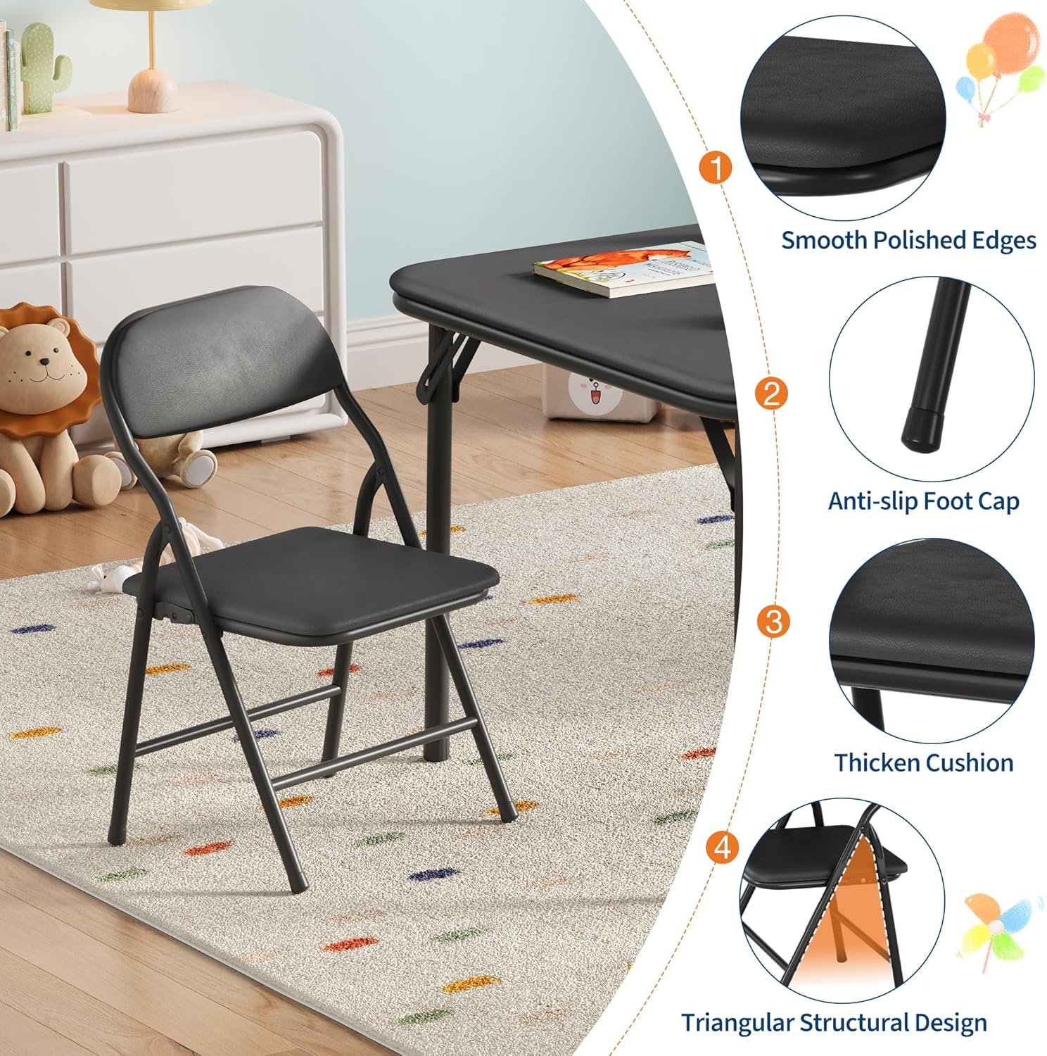 طقم طاولة وكراسي قابلة للطي لل - مراجعة Kids Outdoor Table And Chair Set وسعره