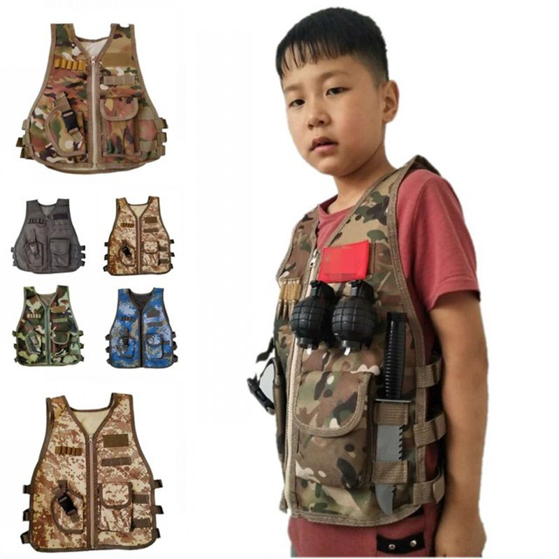 الأطفال الجيش التكتيكية العسكر - مراجعة Kids Outdoor Vest وسعره