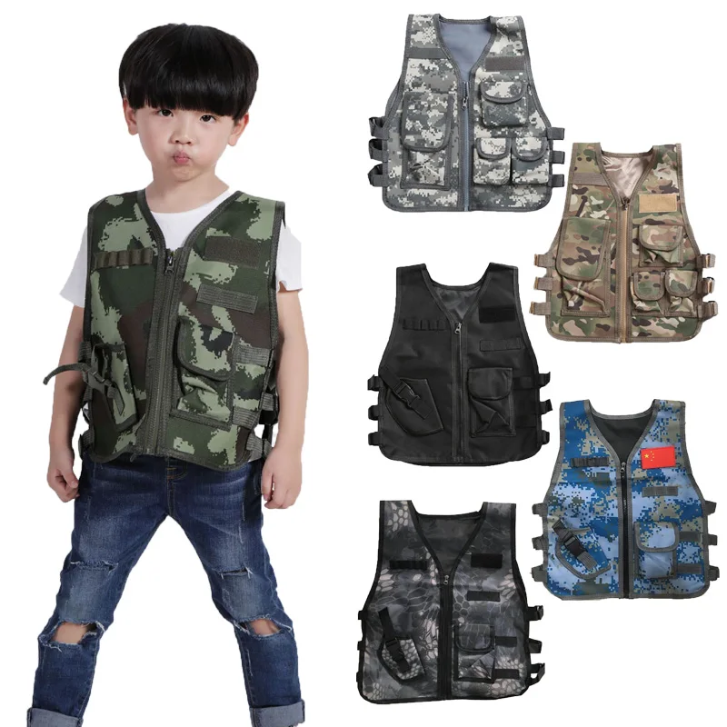 الأطفال الجيش التكتيكية العسكر - مراجعة Kids Outdoor Vest وسعره