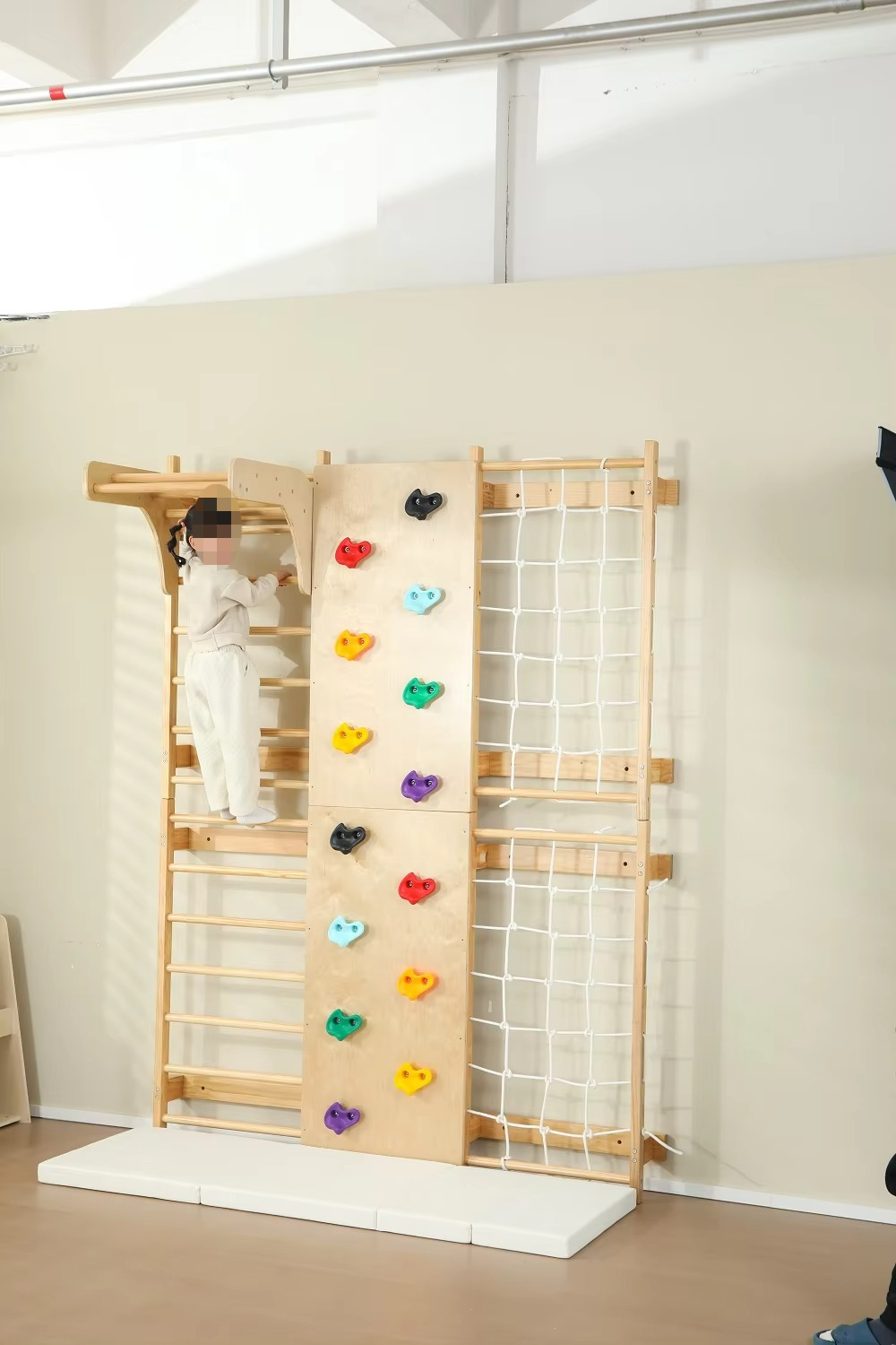 متوفر في المخزون، قضبان قرد دا - مراجعة Kids Outdoor Wooden Climbing Frame وسعره