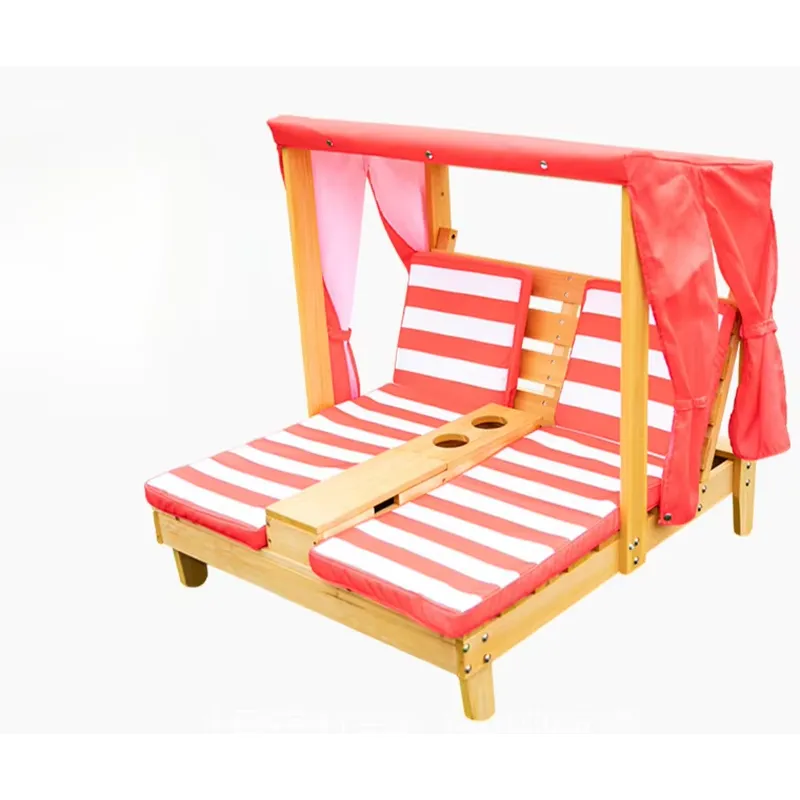 كرسي استرخاء مزدوج المقعد للأط - مراجعة Kids Outdoor Lounge Chair وسعره