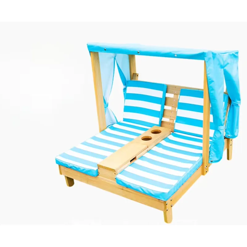كرسي استرخاء مزدوج المقعد للأط - مراجعة Kids Outdoor Lounge Chair وسعره