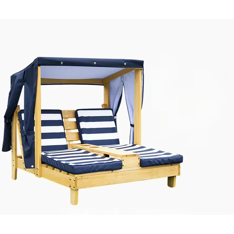 كرسي استرخاء مزدوج المقعد للأط - مراجعة Kids Outdoor Lounge Chair وسعره